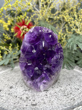 Load image into Gallery viewer, Natural Raw Ethereal Amethyst Crystal Cluster Geode
