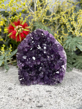 Load image into Gallery viewer, Matte Rich Amethyst Crystal Cluster Geode
