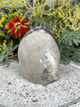 Load image into Gallery viewer, Matte Rich Amethyst Crystal Cluster Geode
