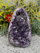 Load image into Gallery viewer, Subtle Bi-Colour Green Purple Amethyst Crystal Cluster Geode
