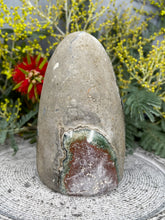 Load image into Gallery viewer, Subtle Bi-Colour Green Purple Amethyst Crystal Cluster Geode
