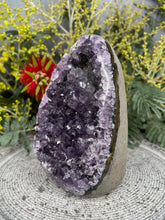 Load image into Gallery viewer, Subtle Bi-Colour Green Purple Amethyst Crystal Cluster Geode
