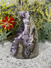 Load image into Gallery viewer, Inner Peace Amethyst Crystal Cluster Geode
