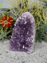 Load image into Gallery viewer, Crown Chakra Amethyst Crystal Cluster Geode
