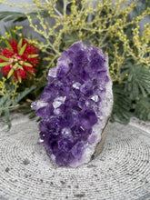 Load image into Gallery viewer, Raw Rough Natural Edged Beauty Amethyst Cluster Geode
