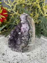 Load image into Gallery viewer, Chakra Alignment Amethyst Crystal Cluster Geode
