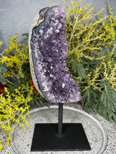Load image into Gallery viewer, DISCOUNTED Amethyst Crystal Cluster Geode On Removable Display Stand
