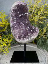 Load image into Gallery viewer, Beautiful Amethyst Crystal Cluster On Removable Display Stand
