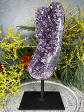 Load image into Gallery viewer, DISCOUNTED Amethyst Crystal Cluster Geode On Removable Display Stand
