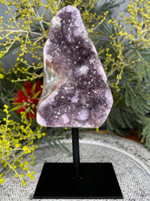 Load image into Gallery viewer, Calming Amethyst Crystal Cluster On Removable Display Stand
