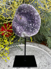 Load image into Gallery viewer, Intuition Amethyst Crystal Cluster On Removable Display Stand
