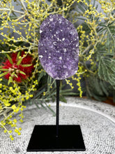 Load image into Gallery viewer, Third Eye Amethyst Crystal Cluster On Removable Display Stand

