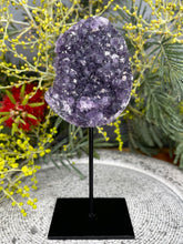 Load image into Gallery viewer, Crown Chakra Amethyst Crystal Cluster On Removable Display Stand
