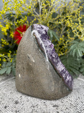 Load image into Gallery viewer, Natural Amethyst Crystal Cluster Geode
