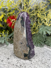 Load image into Gallery viewer, Luminous Amethyst Crystal Cluster Geode
