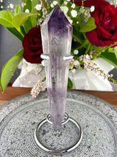 Load image into Gallery viewer, Beautiful Tranquil Amethyst Wand With Silver Stand
