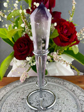 Load image into Gallery viewer, Stunning Amethyst Wand With Silver Stand
