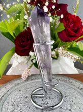 Load image into Gallery viewer, High Quality Amethyst Wand With Silver Stand

