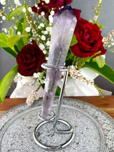 Load image into Gallery viewer, Stunning Amethyst Wand With Silver Stand
