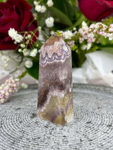 Load image into Gallery viewer, Focus Aurora Fluorite Crystal Tower Point 011
