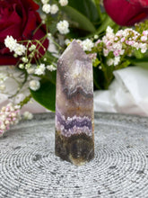 Load image into Gallery viewer, Balance Aurora Fluorite Crystal Tower Point 012
