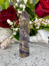 Load image into Gallery viewer, Captivating Aurora Fluorite Crystal Tower Point 014
