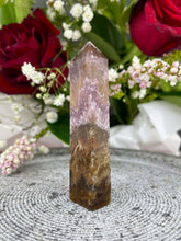 Load image into Gallery viewer, Rich Aurora Fluorite Crystal Tower Point 013
