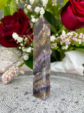 Load image into Gallery viewer, Captivating Aurora Fluorite Crystal Tower Point 014
