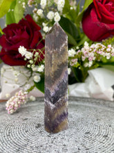 Load image into Gallery viewer, Captivating Aurora Fluorite Crystal Tower Point 014
