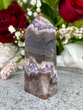 Load image into Gallery viewer, Stunning Aurora Fluorite Crystal Tower Point 001
