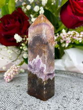 Load image into Gallery viewer, Mesmerizing Aurora Fluorite Crystal Tower Point 004
