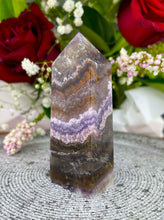 Load image into Gallery viewer, Beautiful Aurora Fluorite Crystal Tower Point 002
