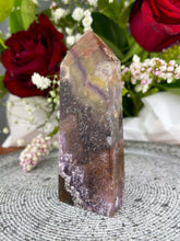 Load image into Gallery viewer, Gorgeous Aurora Fluorite Crystal Tower Point 003
