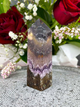 Load image into Gallery viewer, Grounding Aurora Fluorite Crystal Tower Point 006
