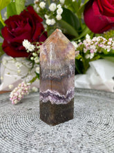 Load image into Gallery viewer, Intuition Aurora Fluorite Crystal Tower Point 008
