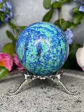 Load image into Gallery viewer, Stunning Azurite Malachite Crystal Sphere
