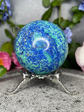 Load image into Gallery viewer, Stunning Azurite Malachite Crystal Sphere
