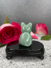 Load image into Gallery viewer, Green Aventurine Cat Kitten Crystal Carving
