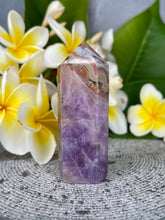 Load image into Gallery viewer, Mexican Crazy Lace Agate Amethyst Crystal Tower Point
