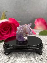 Load image into Gallery viewer, Amethyst Unicorn Crystal Carving
