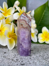 Load image into Gallery viewer, Mexican Crazy Lace Agate Amethyst Crystal Tower Point
