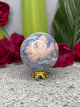 Load image into Gallery viewer, High Quality Blue Flower Agate Sphere Ball
