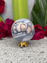 Load image into Gallery viewer, High Quality Blue Flower Agate Sphere Ball
