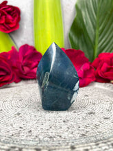 Load image into Gallery viewer, Uplifting Blue Fluorite Crystal Flame Freeform
