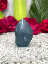 Load image into Gallery viewer, Stunning Blue Fluorite Crystal Flame Freeform
