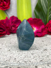 Load image into Gallery viewer, Stunning Blue Fluorite Crystal Flame Freeform
