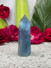 Load image into Gallery viewer, Beautiful Blue Fluorite Crystal Tower Point
