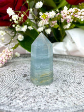Load image into Gallery viewer, Small Blue Onyx Crystal Tower Point
