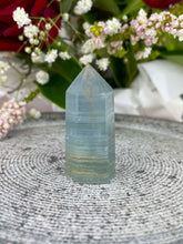 Load image into Gallery viewer, Small Blue Onyx Crystal Tower Point
