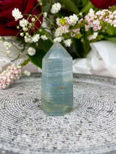Load image into Gallery viewer, Small Blue Onyx Crystal Tower Point
